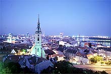 Bratislava, with St. Martin's spire. 
Michael Appelt/Anzenberger, for The New York Times 